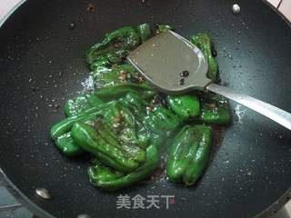 开胃荷包辣椒的做法步骤:7
