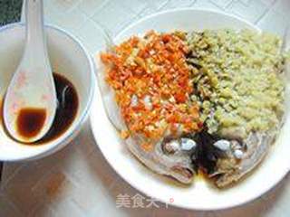 万里江山红与绿—双椒鱼头的做法步骤:8