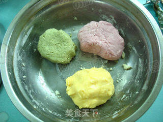 【多彩豆腐糯米团子】的做法步骤:5