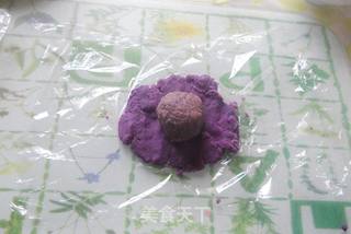 适合夏季吃的健康凉糕---紫薯豆沙糕的做法步骤：2