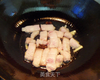 【徽菜】————徽菜中下饭菜NO.1,咸菜烧肉的做法步骤:3