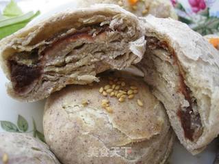 不太好看的下午茶点--黑米糖酥饼的做法步骤:9