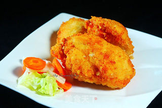 港式黄金芝士鸡肉卷的做法步骤:13