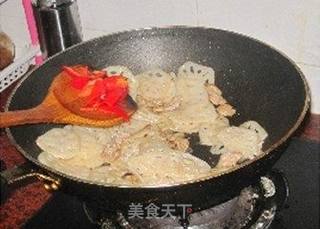 醋溜藕片的做法步骤:7