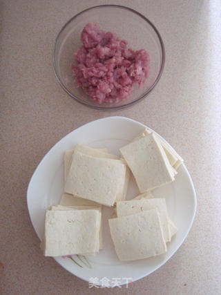家常肉末豆腐的做法步骤:2