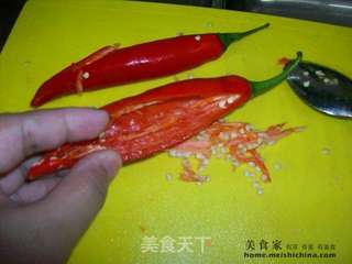 家常菜肴@@红椒酿肉的做法步骤:4