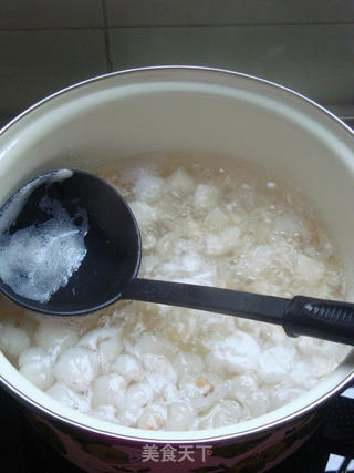 荔枝马蹄火龙果汁糖水的做法步骤:5