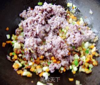 健康早餐----什锦炒杂米饭的做法步骤:7