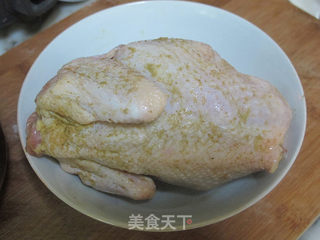 电饭锅版盐焗鸡的做法步骤:4