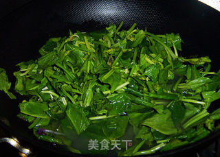 肉末粉丝菠菜的做法步骤：3