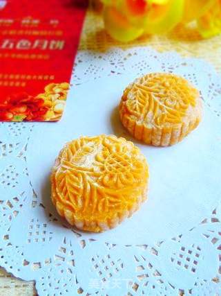 南瓜冰皮月饼的做法步骤:9