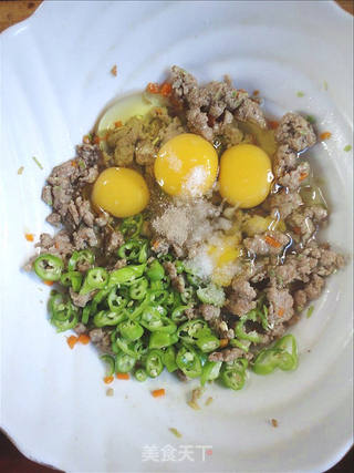 鸡蛋抱肉末的做法步骤:6