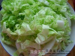 白菜炒饭的做法步骤:2