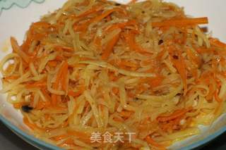 土豆胡萝卜荷叶卷的做法步骤:5