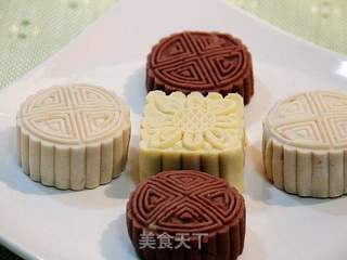 自制多味儿杂豆小点“豆豆香冰皮月饼”的做法步骤:20