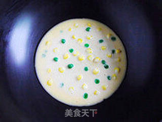 清香怡人—鸡蛋玉米豌豆饼的做法步骤:8
