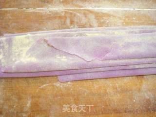 鸡肉青椒炸酱面--手擀紫薯面的做法步骤：11