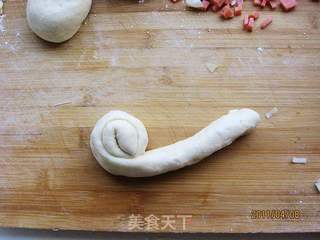 火腿香葱卷饼的做法步骤:7