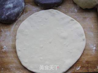 三色蒸层饼的做法步骤:3