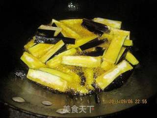 香香酱茄子的做法步骤:4