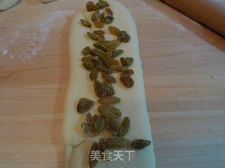 葡萄干奶香土司的做法步骤：3