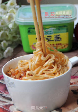番茄肉酱拌面的做法步骤:13