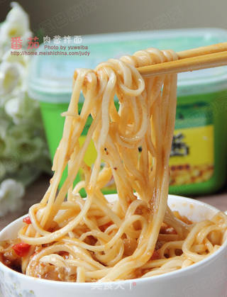 番茄肉酱拌面的做法步骤:14