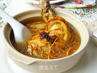 虫草花炖鸡腿——秋补篇的做法步骤：10