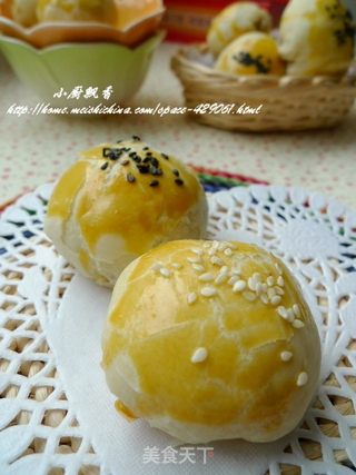 酥皮月饼---莲蓉酥@豆沙酥的做法步骤:12