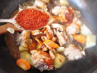 味道劲爆—韩国辣煮鸡的做法步骤:8