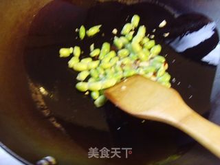 茭白毛豆倒篤菜的做法步骤：3