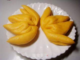 南瓜双桃馒头的做法步骤：10