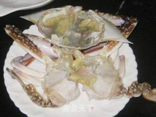 梭子蟹蒸鸡蛋的做法步骤:2