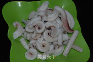 潮汕咸菜炒墨斗须的做法步骤:4