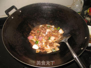 洋葱黑椒猪颈肉的做法步骤:8