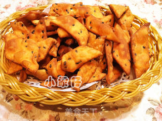 奶香芝麻小脆片的做法步骤：9