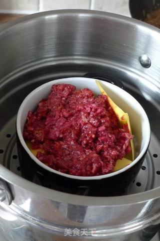秋天的金瓜牛肉饭——无油版超香蒸制美食的做法步骤:6