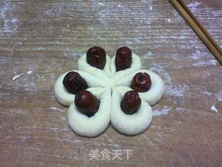 小雨牌【红枣花馒头】的做法步骤:13
