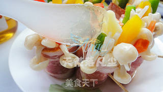 蜜汁培根彩蔬卷的做法步骤:7