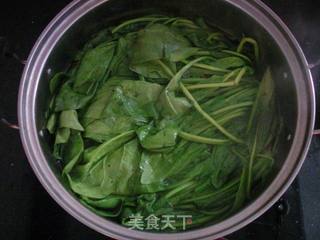 干豆腐炝菠菜的做法步骤：3