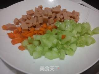 火腿豆腐羹的做法步骤:2