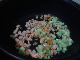 火腿豆腐羹的做法步骤:3