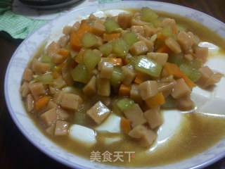 火腿豆腐羹的做法步骤:11