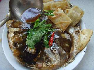 鱼头泡饼的做法步骤:11