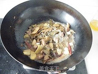 沂蒙农家菜---米豆皮炖肉的做法步骤:9