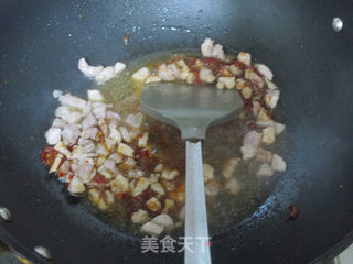 香菇肉丁鸡蛋面的做法步骤:6
