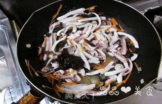 味增什锦鱿鱼的做法步骤:6