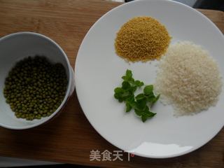 绿豆薄荷米糊的做法步骤：1