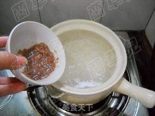 牛肉萝卜缨粥的做法步骤:7