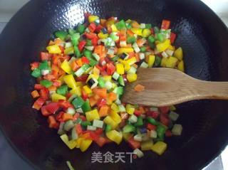 上班族也可以轻松享受色香味俱全的---叉烧五彩饭的做法步骤:7